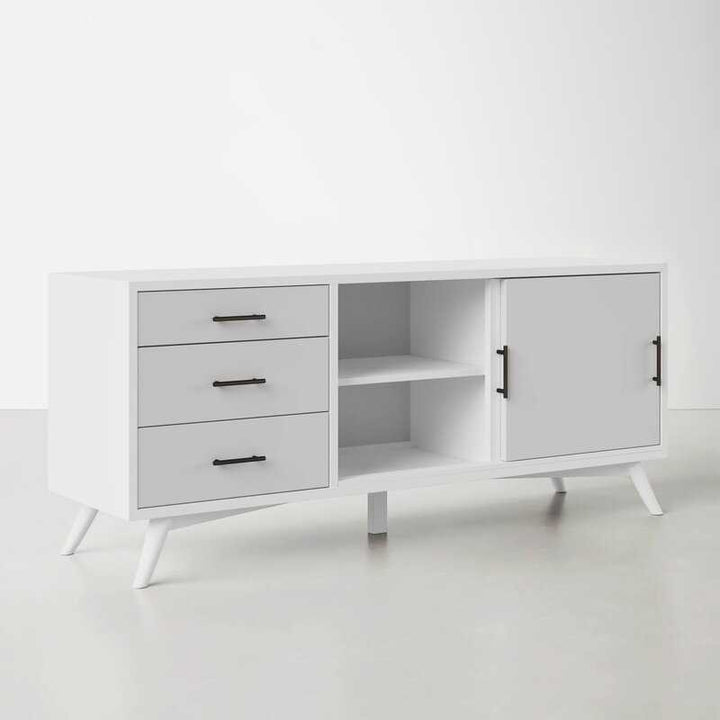 White Memphis TV Stand