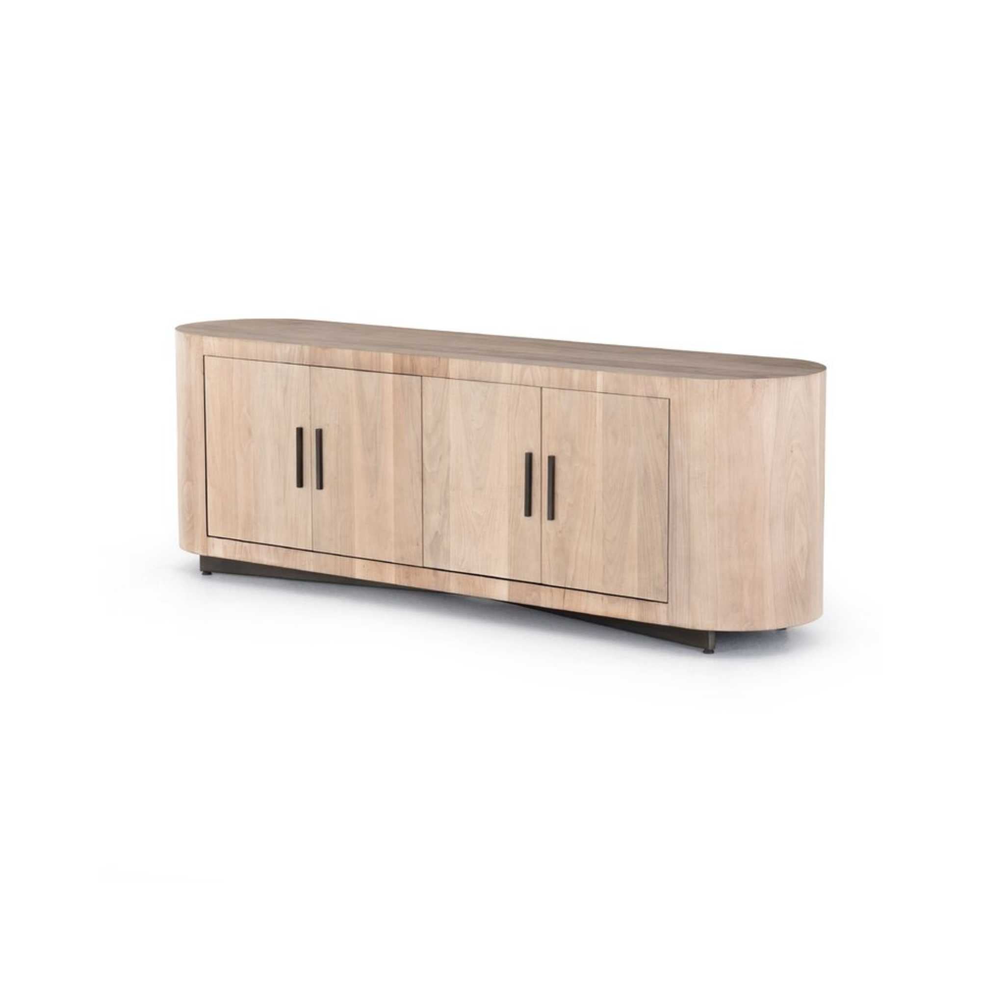 Ashen Walnut Reed TV Stand