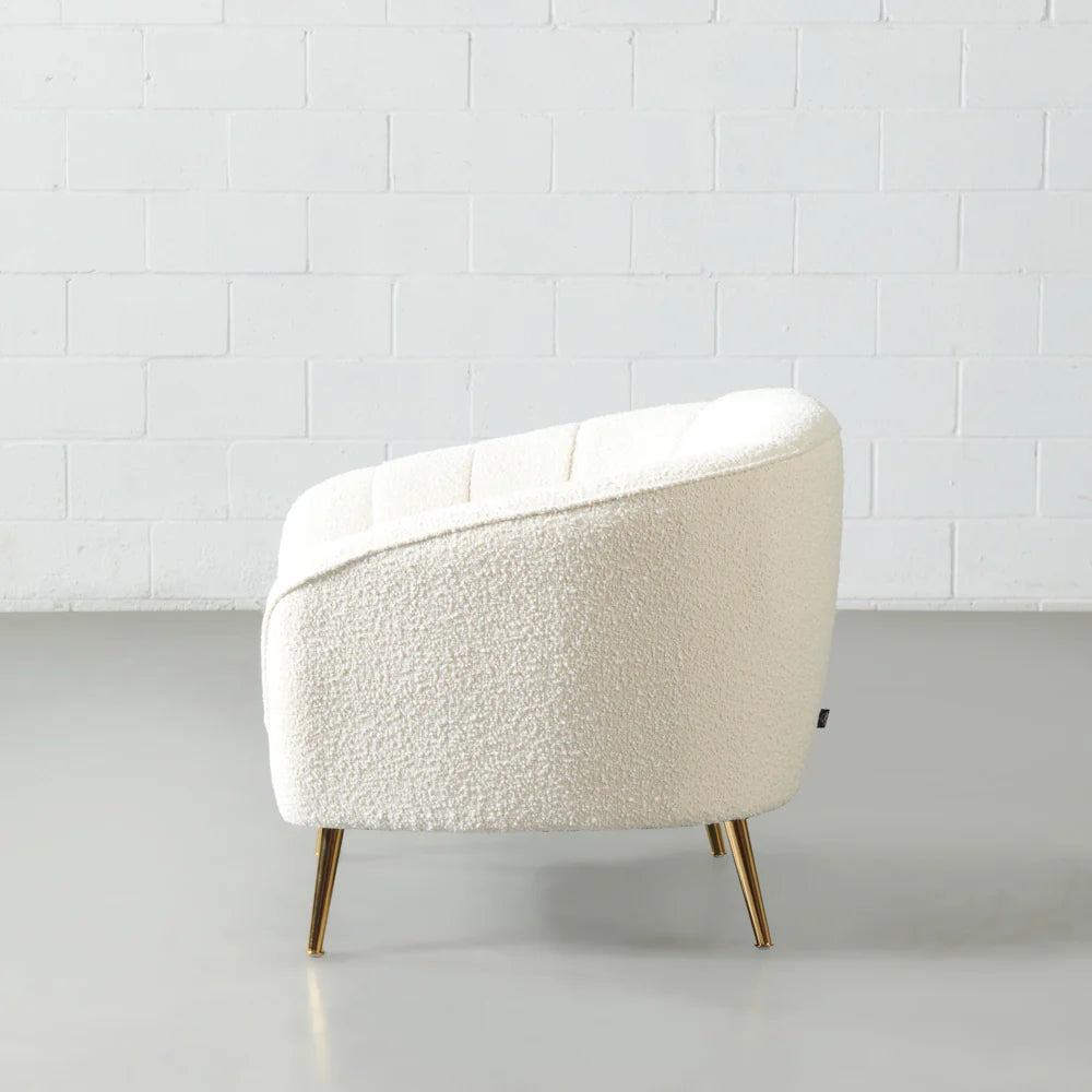 AUDREY - Cream Fabric Chair