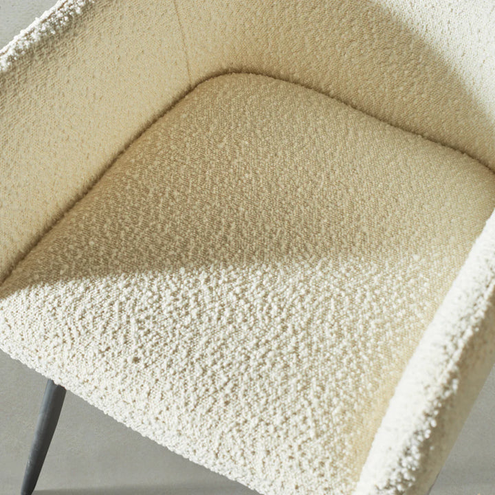 MILAN - Cream Boucle Armchair