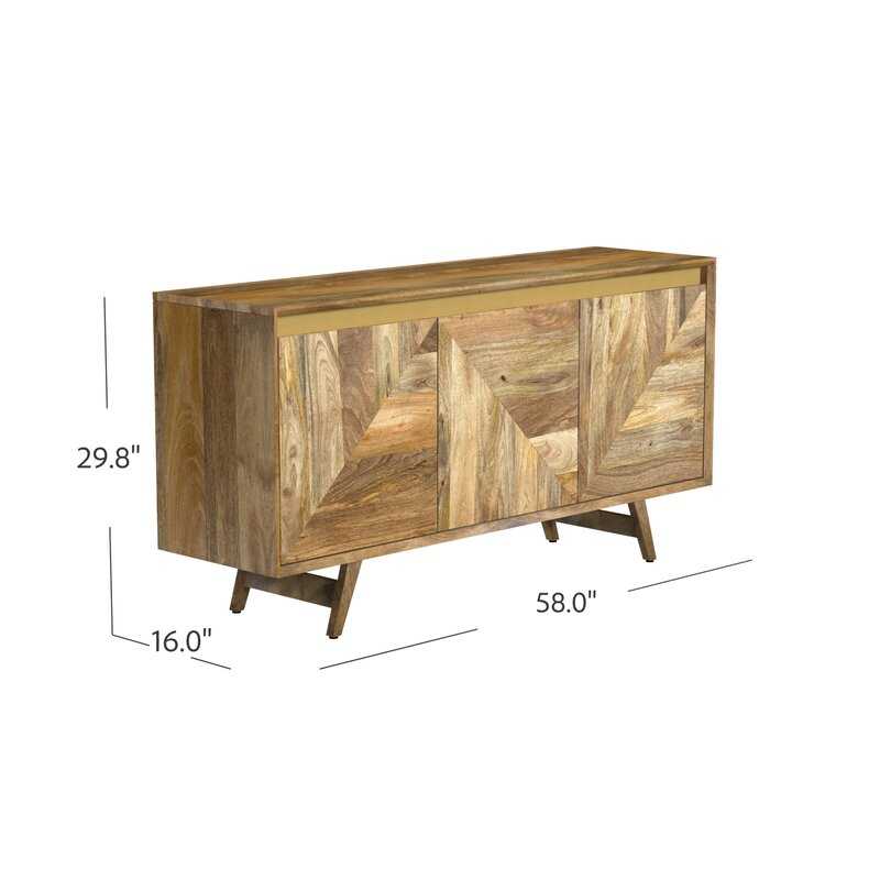 Alijah Mango Solid Wood TV Stand