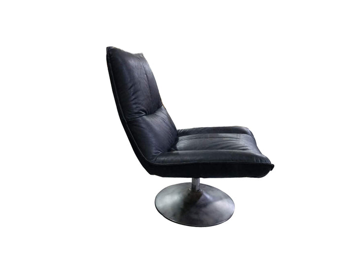 Antique High Back Chair,Chair With Circle Base,Office Chair