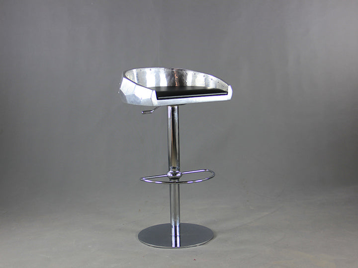 Swivel Bar Stools With Armrest,Silver Metal Bar Stools