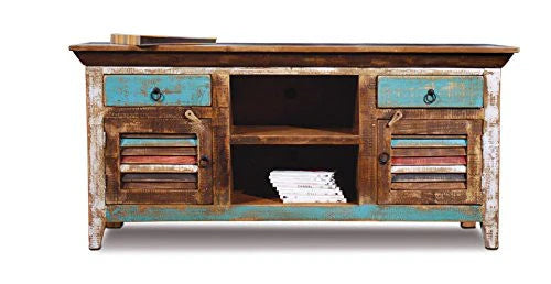 Reclaimed wood Tv Cabinet Sutter style