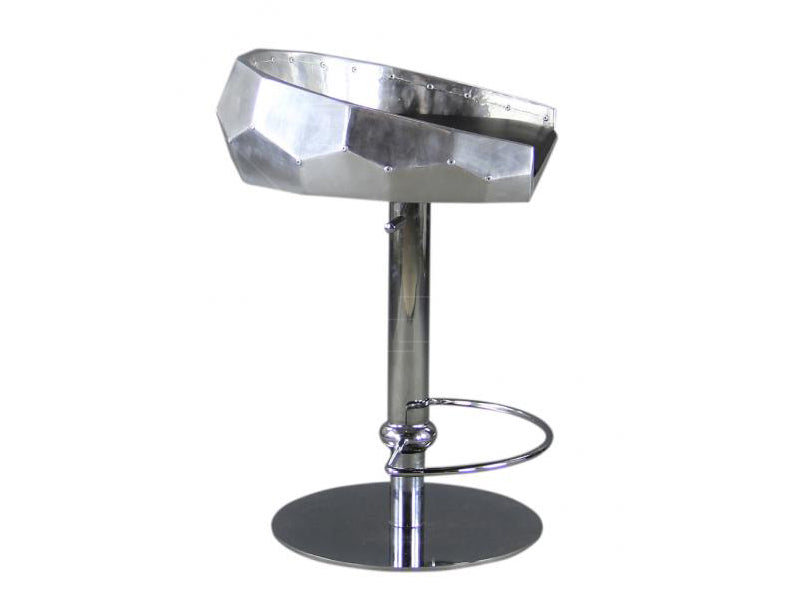 Swivel Bar Stools With Armrest,Silver Metal Bar Stools