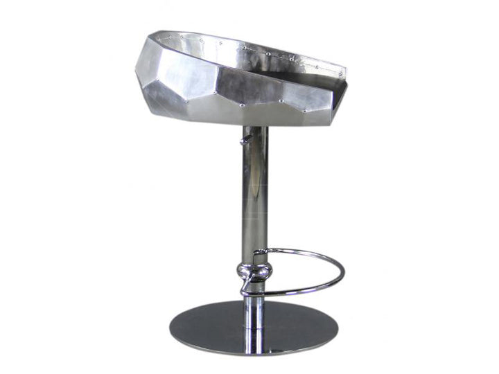 Swivel Bar Stools With Armrest,Silver Metal Bar Stools