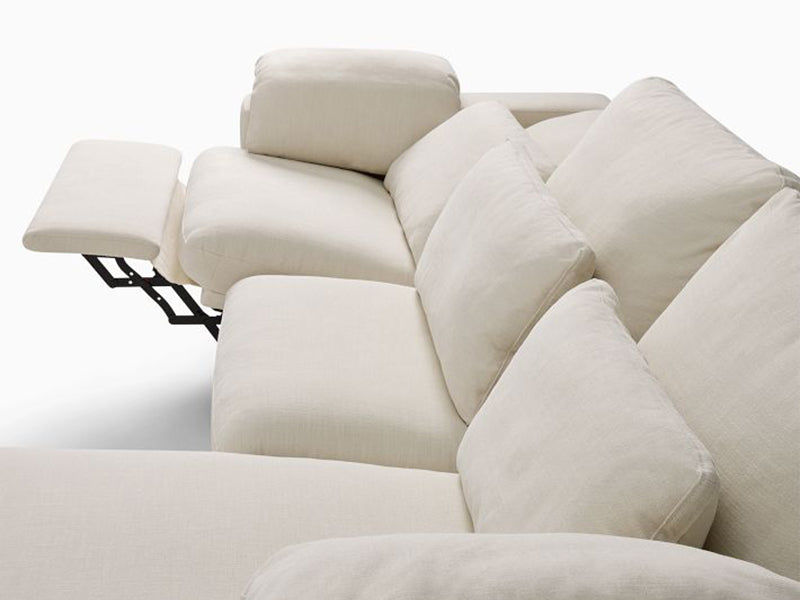Marin 2-Piece Bumper Fabric Sectional Couch Sofa New Style Dalton Sectional Couch Sofa