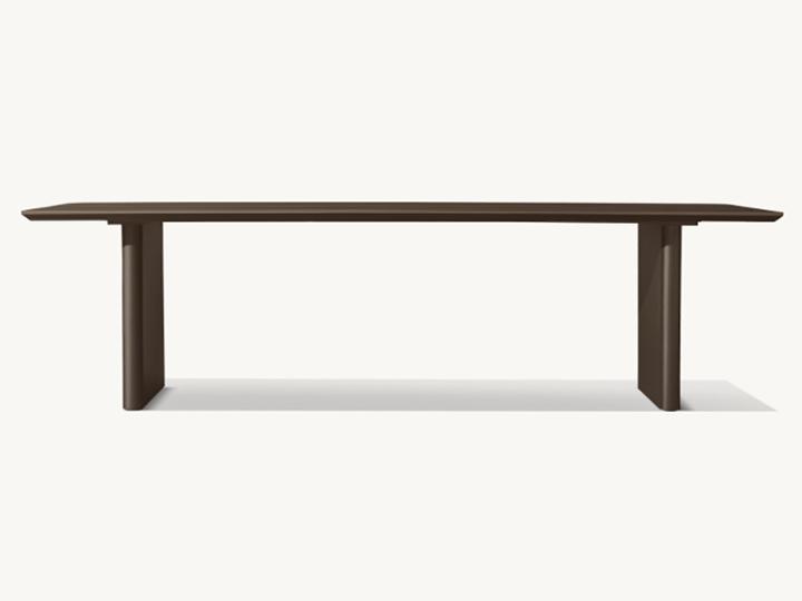 ALUMINUM RECTANGULAR DINING TABLE