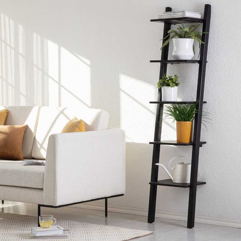 Black Noel Ladder Bookcase