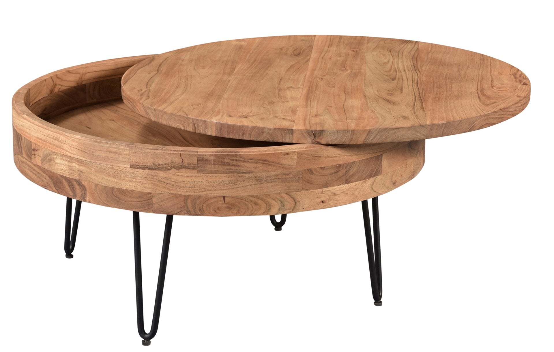 Keith Solid Wood Storage Coffee Table