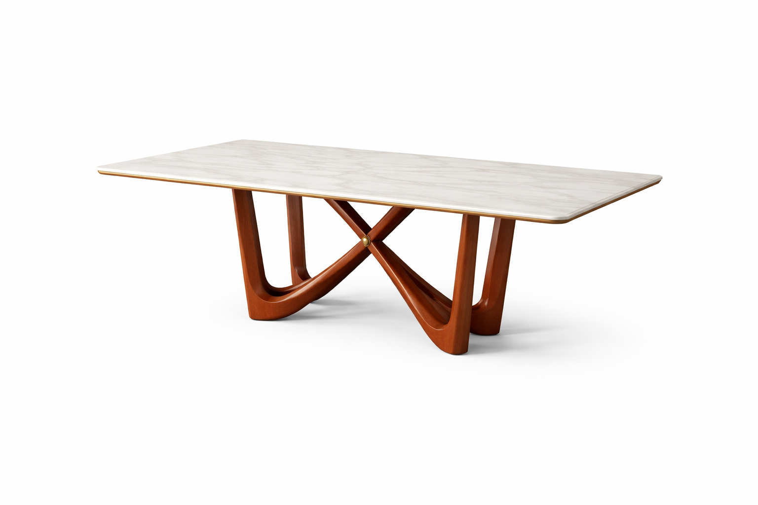 Nexus Curve Marbal Top Dining Table