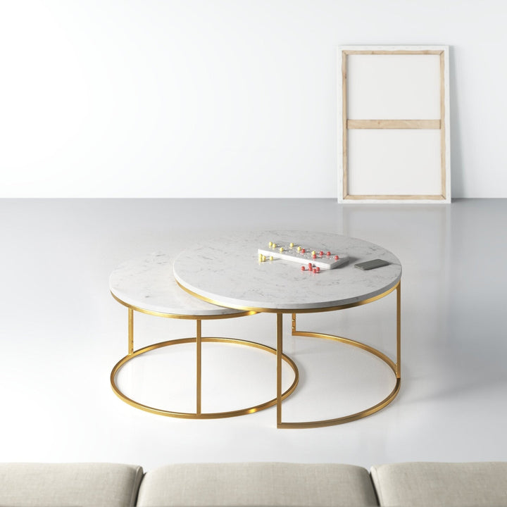 Zayn Genuine Marble Coffee Table