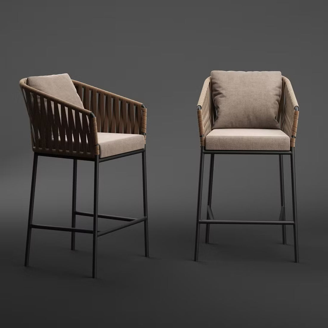 Verona Woven Bar Chair
