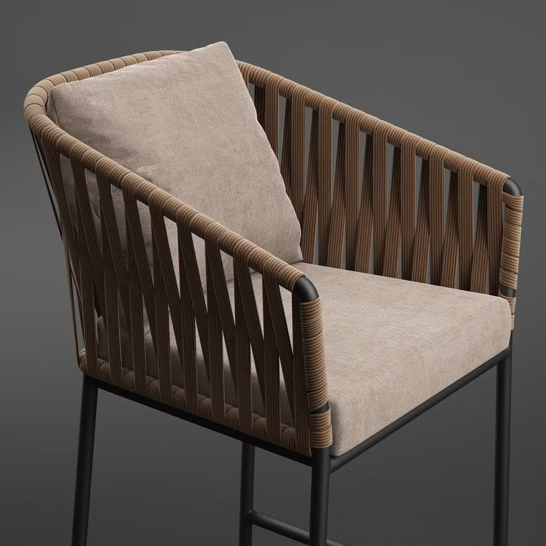 Verona Woven Bar Chair