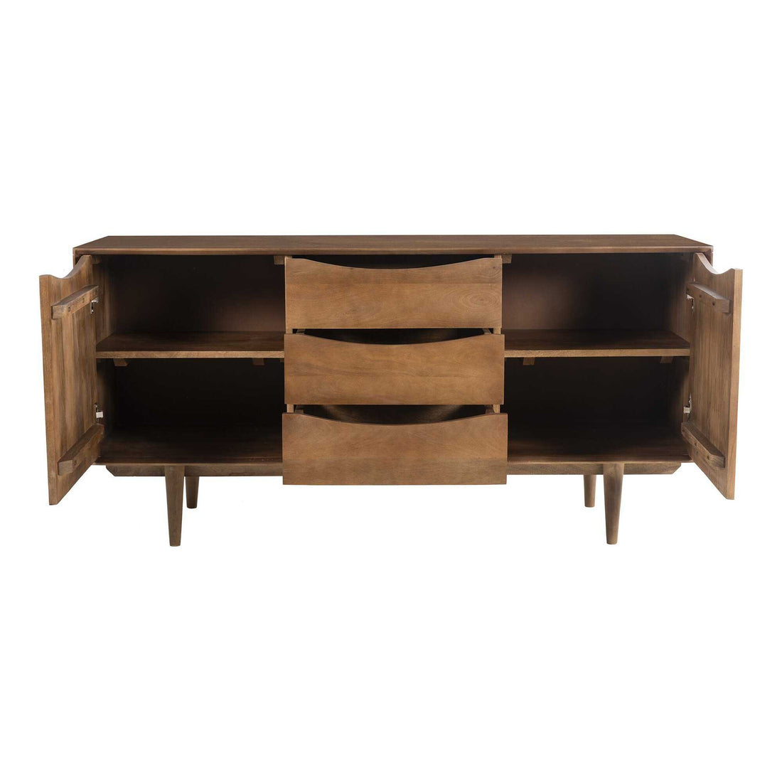 Walnut Hayes Solid Mango Wood Credenza