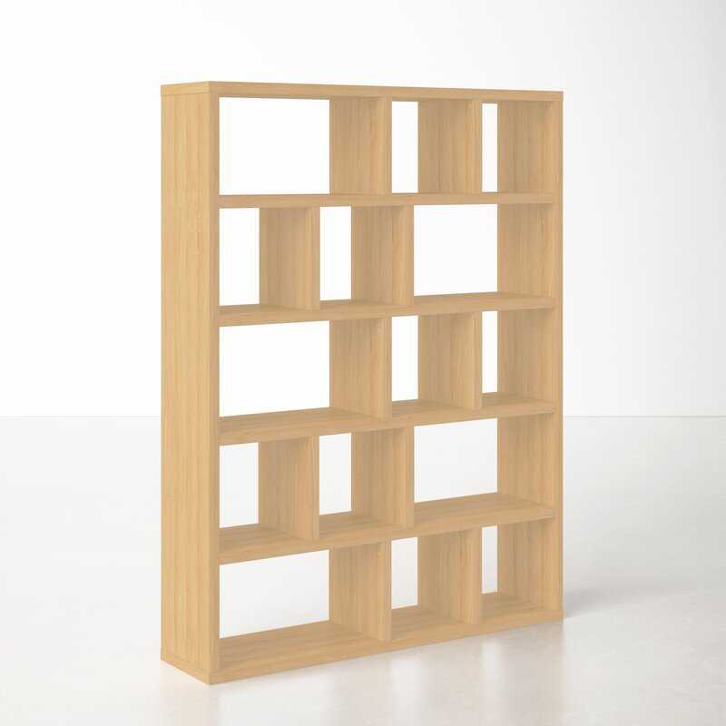 Oak Archie Geometric Bookcase