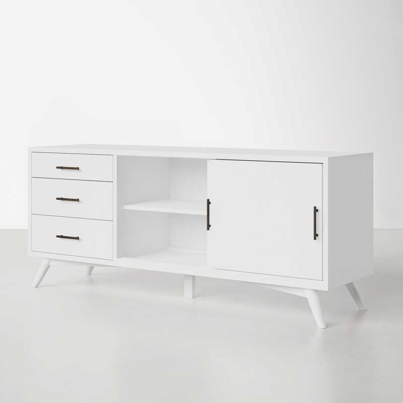White Memphis TV Stand