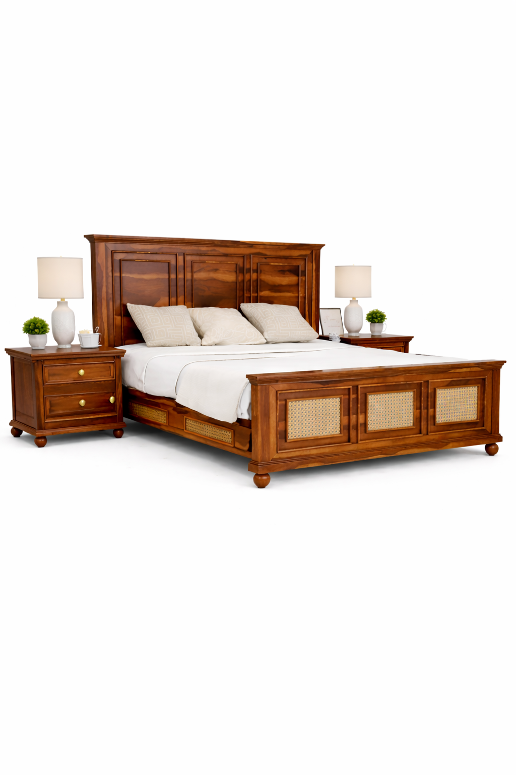 The Kingstone Heritage Shisham wood bed