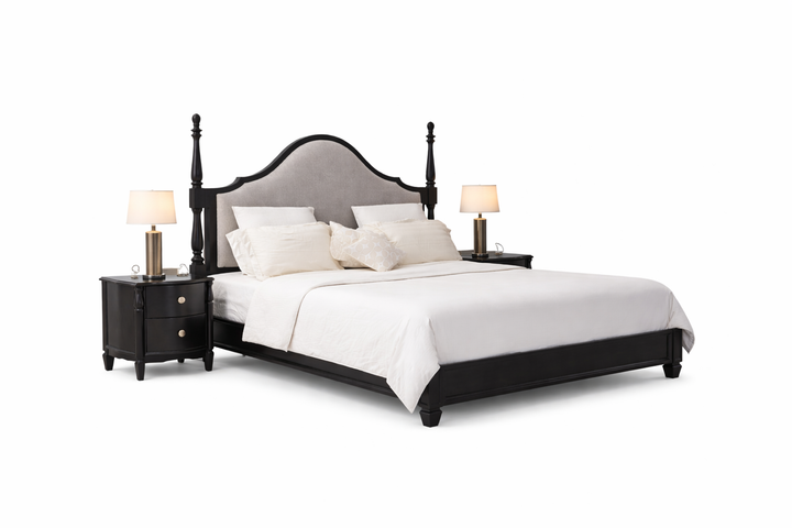 Midnight Heritage Shisham Wood Boutique Suite Room Bed