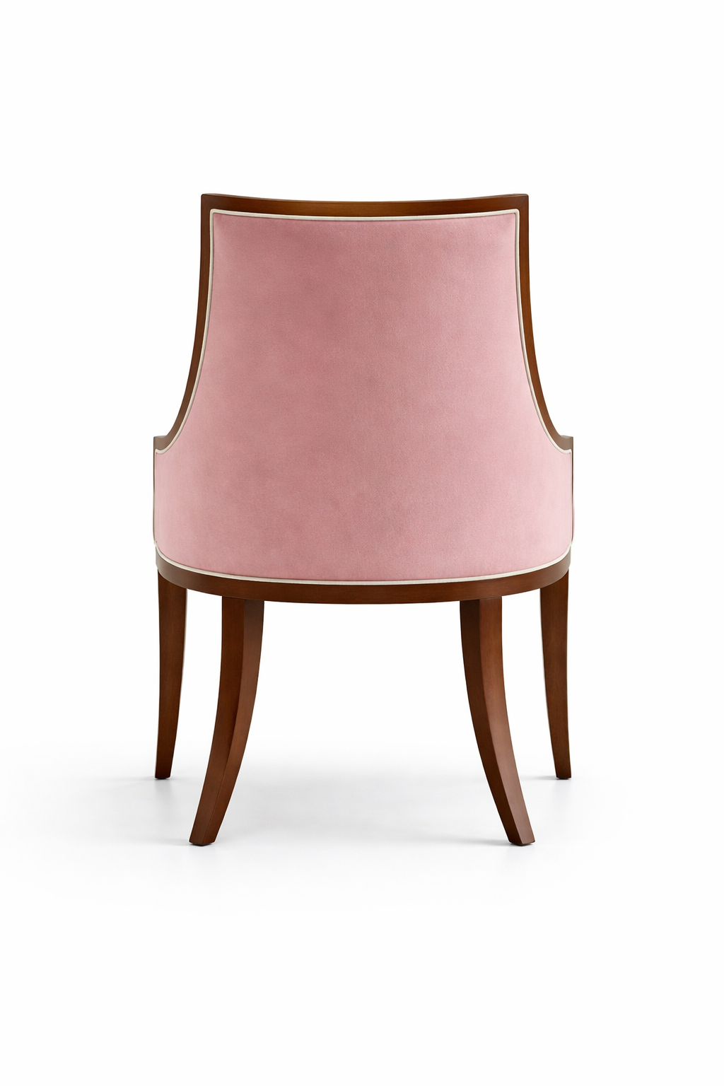 Blush Elegance Upholstered Dining Armchair
