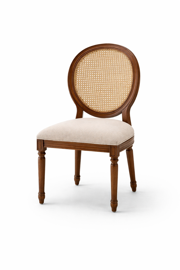 Royal Cane Back Upholstered Dining Chair