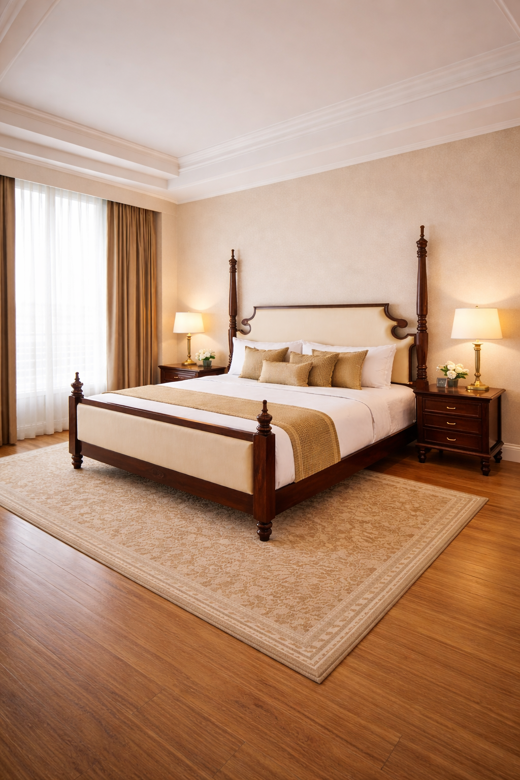 The Monarch Suite Indian Rose Wood Bed