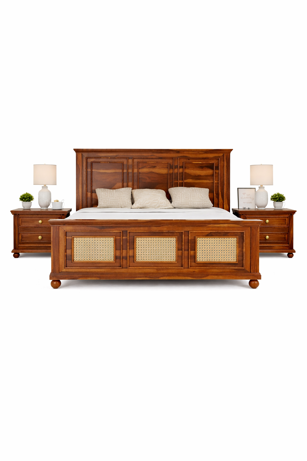 The Kingstone Heritage Shisham wood bed